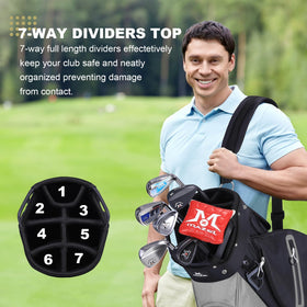 MAZEL bag cooler pocket keeps drinks cold during rounds.