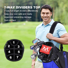 Lightweight MAZEL golf bag designed for easy carrying