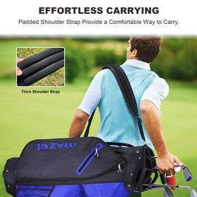 MAZEL base keeps the bag stable on grass