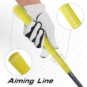 MAZEL golf grips for driver irons and hybrids yellow for versatile play