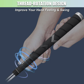 MAZEL golf grips midsize green pack enabling confident grip in wet rounds.