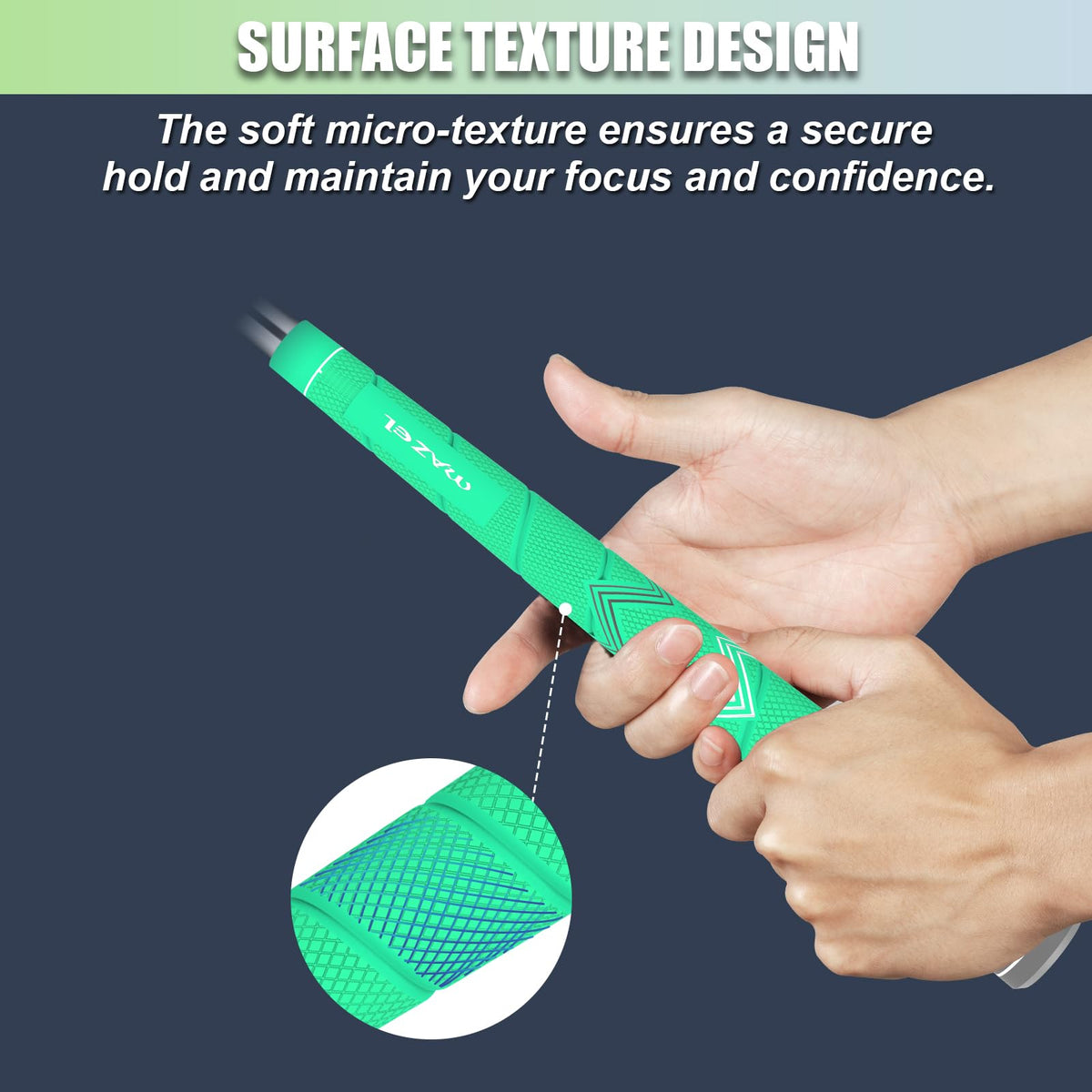 Five-color MAZEL grip options boost visibility and style on course