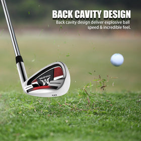MAZEL golf iron 1 steel shaft durability supports powerful, stable shots