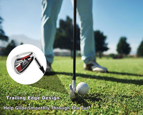 MAZEL 3-iron lower CG demonstrates enhanced turf interaction and cleaner contact