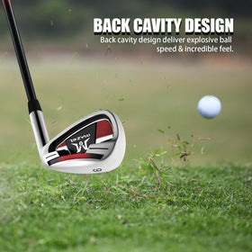 MAZEL Golf Iron 4 stainless steel shaft durability for steady power transfer.