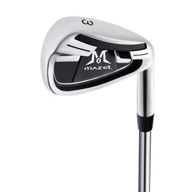 MAZEL golf iron face closeup highlighting precision milling for consistent contact