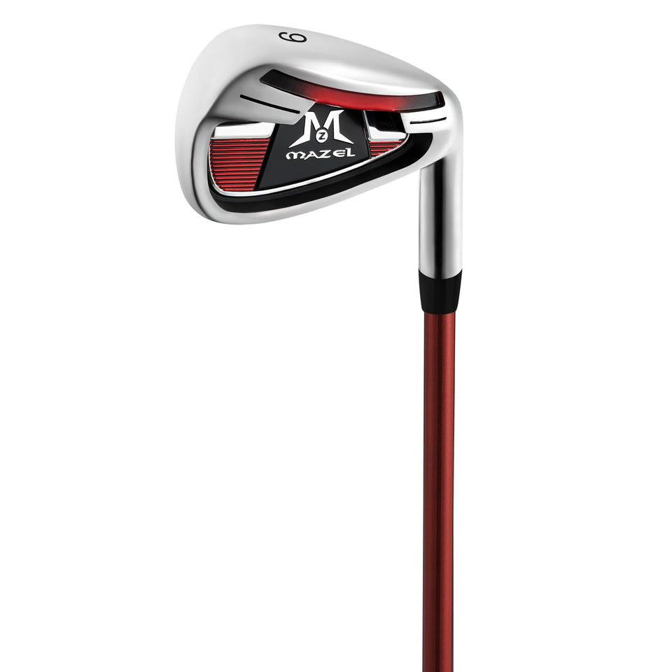 MAZEL golf iron set front view highlights low CG for easy launch
