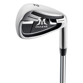 MAZEL golf iron with steel shaft profile for durable power transfer.