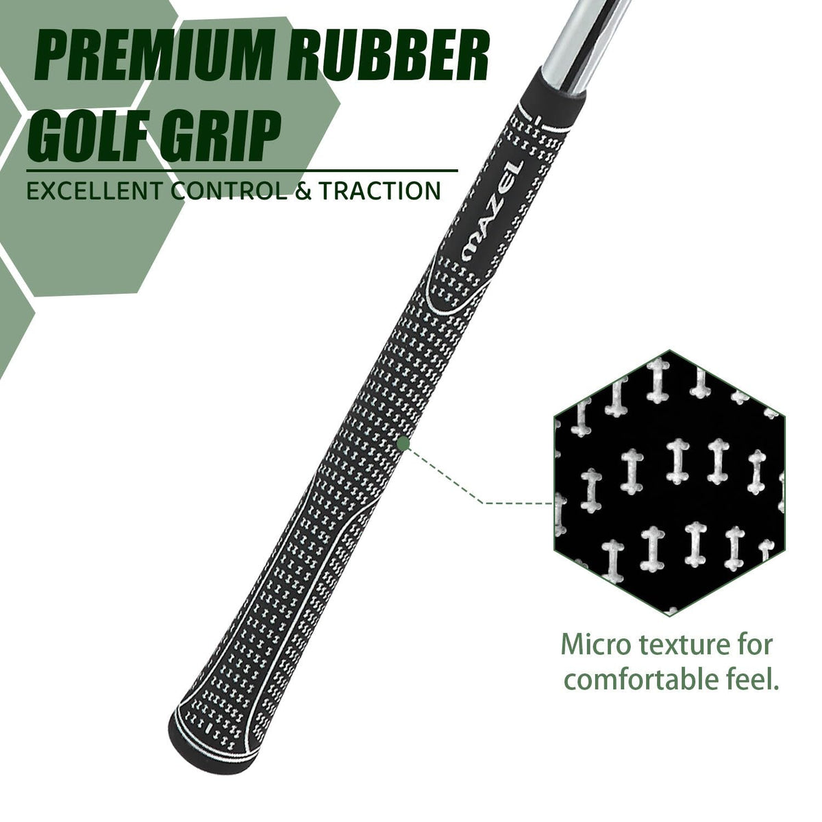 MAZEL golf iron steel shaft stiff option for stable, powerful shots