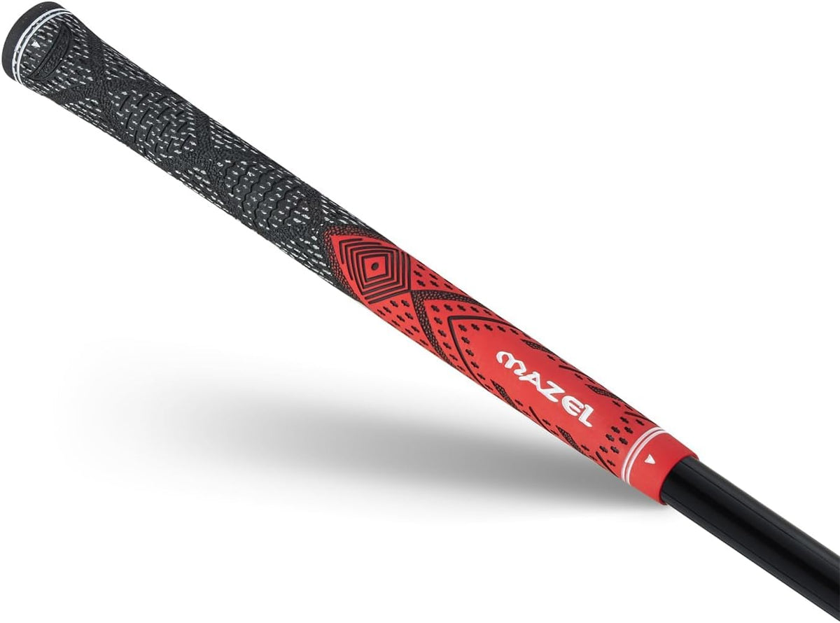 MAZEL Golf iron trailing edge enhances turf interaction on fairways.