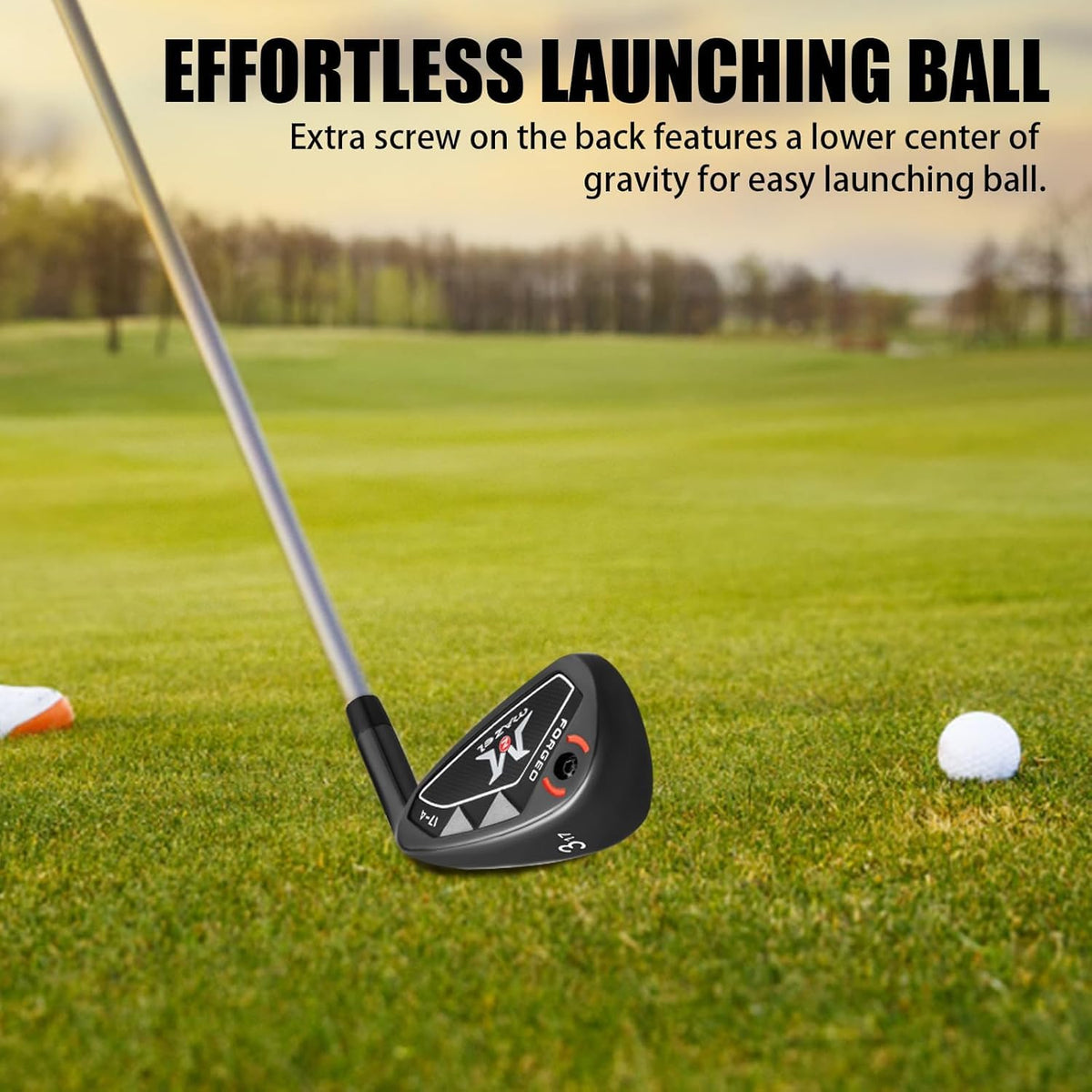 MAZEL club grips provide non-slip feel and vibration damping for steady shots.