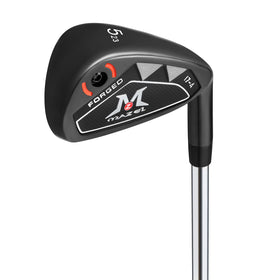 MAZEL 11-piece iron set, 3-iron front view shows hollow construction for forgiveness