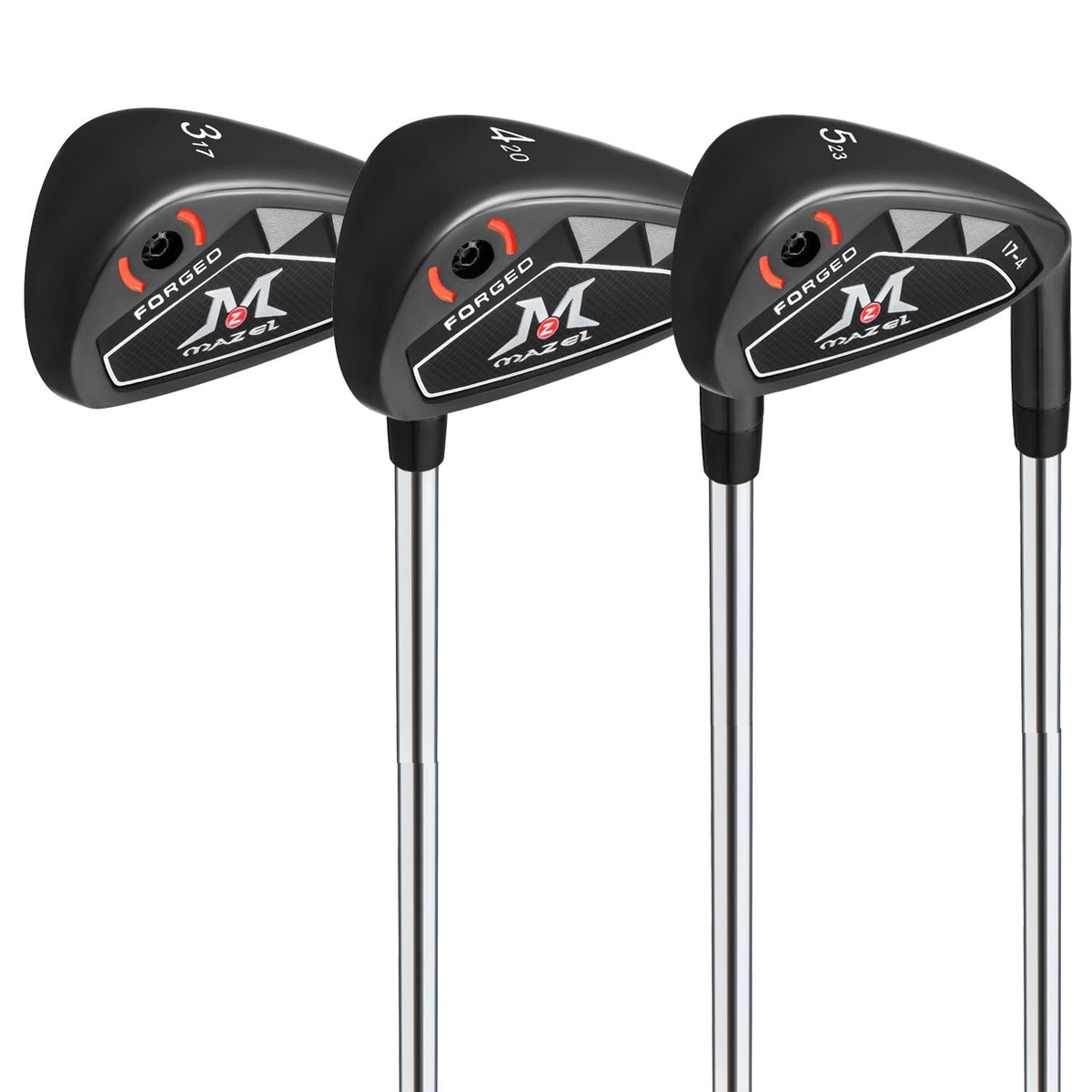 MAZEL 3-iron from the set showing hollow body design for distance and forgiveness