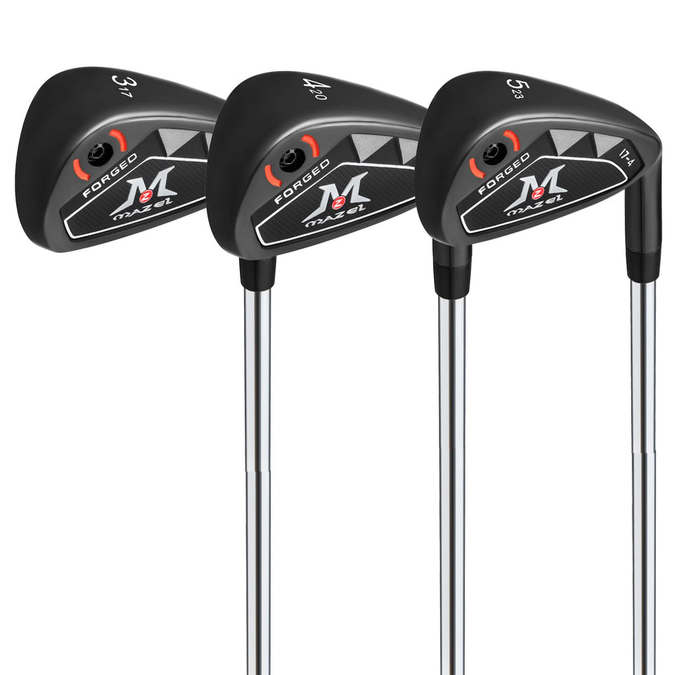 MAZEL 3-iron from the set showing hollow body design for distance and forgiveness