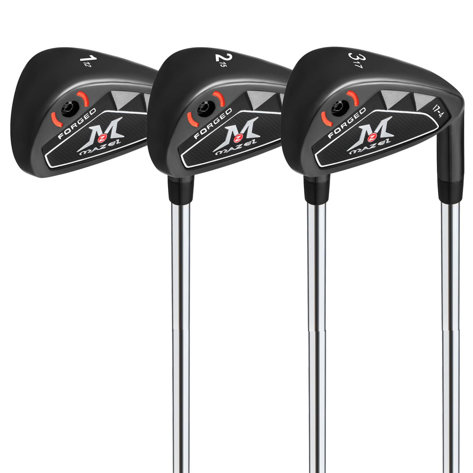 MAZEL men golf iron set 9pcs front view highlighting confidence and distance