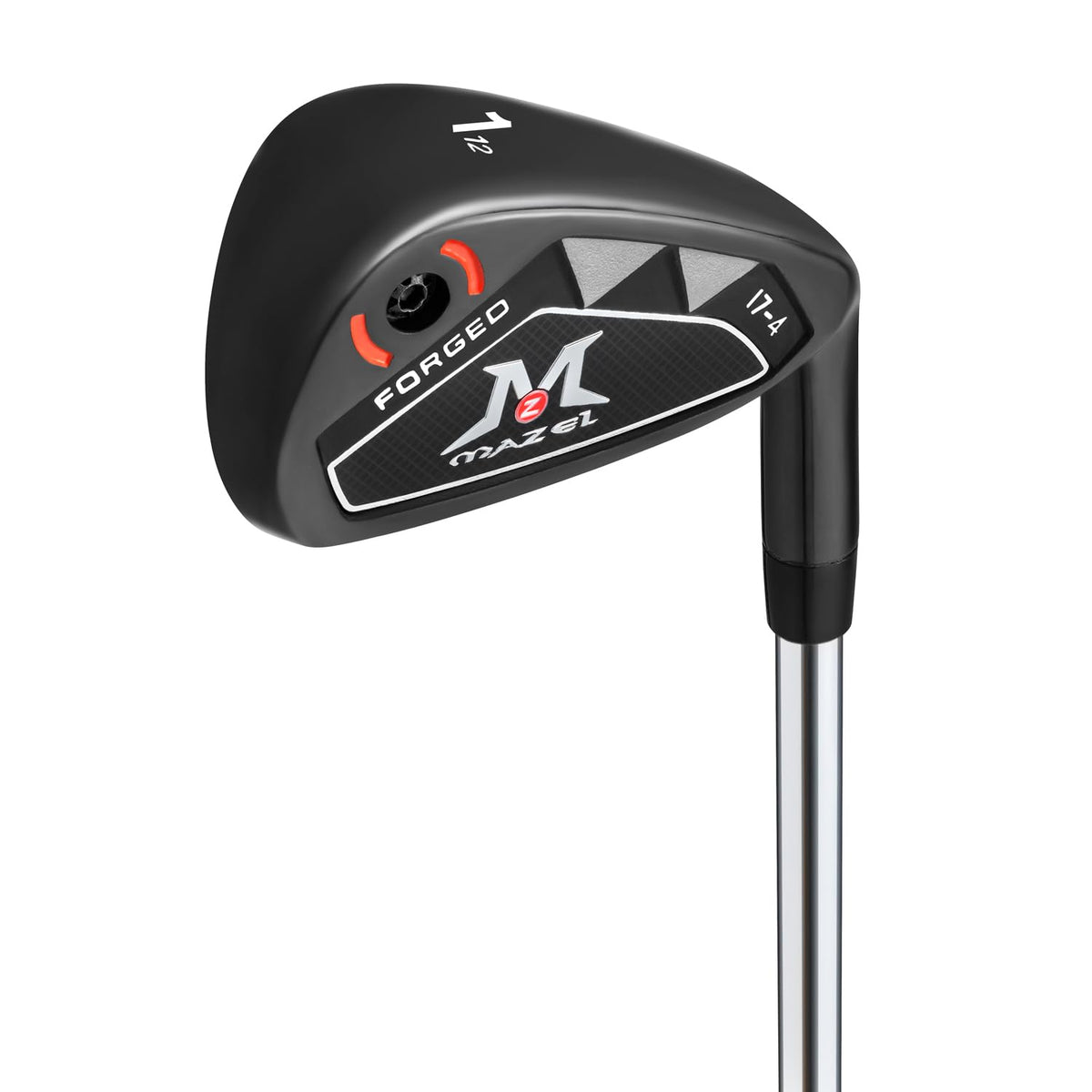 Mazel golf irons 1-iron front-face detail for speed