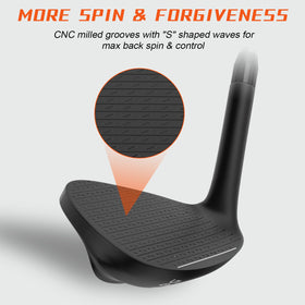 MAZEL wedge dual bounce sole enabling versatile shots.