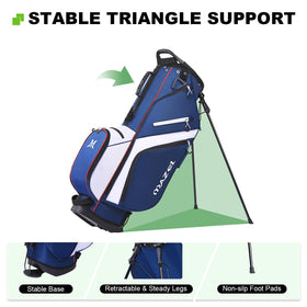MAZEL premium waterproof polyester protects gear in wet weather