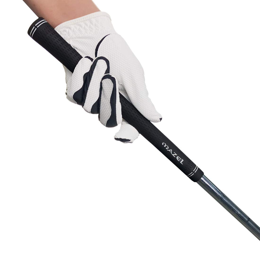 MAZEL purple grips show micro-texture designed for better friction in wet conditions
