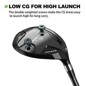 MAZEL Rescue hybrid 4-21deg loft promotes higher launch with precise control