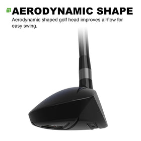 MAZEL Rescue aerodynamic profile image for faster clubhead speed.