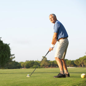 Mazel Rescue Hybrid P at 43° loft for versatile long approach shots.