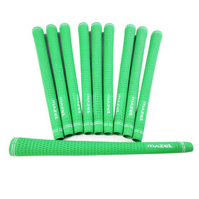 Mazel golf grips in green standard color are ideal for all-weather use.