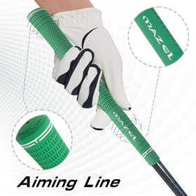 MAZEL rubber grips light-green appearance, adds visibility and style while preserving grip feel.