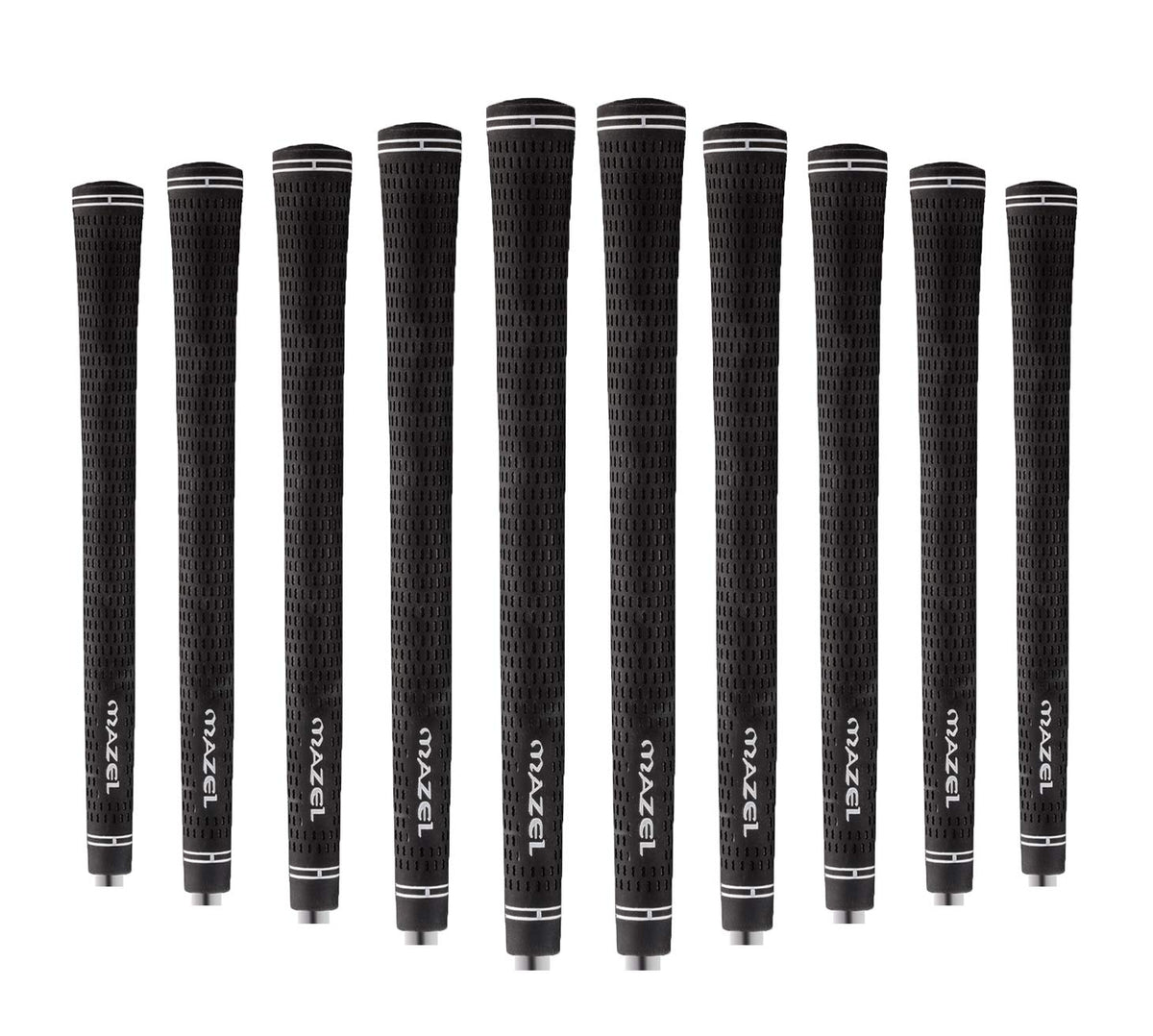MAZEL rubber golf grips close-up texture for all-weather control