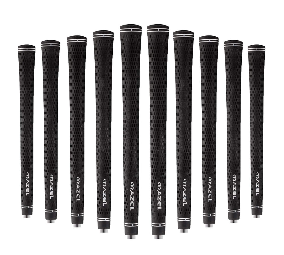 MAZEL rubber golf grips close-up texture for all-weather control