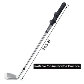 MAZEL Short 7 Iron red, grip close-up highlighting ergonomic non-slip handle