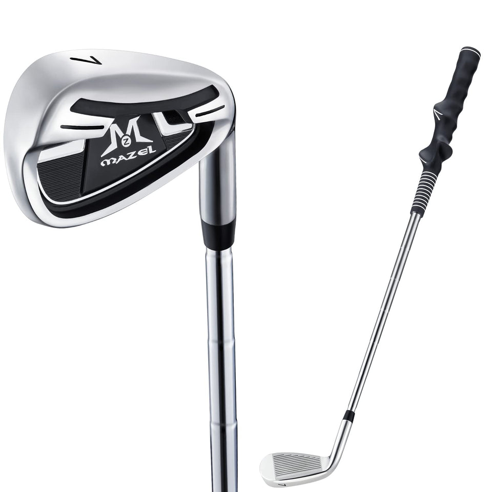 MAZEL Short 7 Iron for kids front view with ergonomic grip for better control