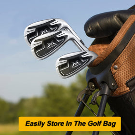 MAZEL Short 7 Iron portable design for practice anywhere in a kid-friendly bag