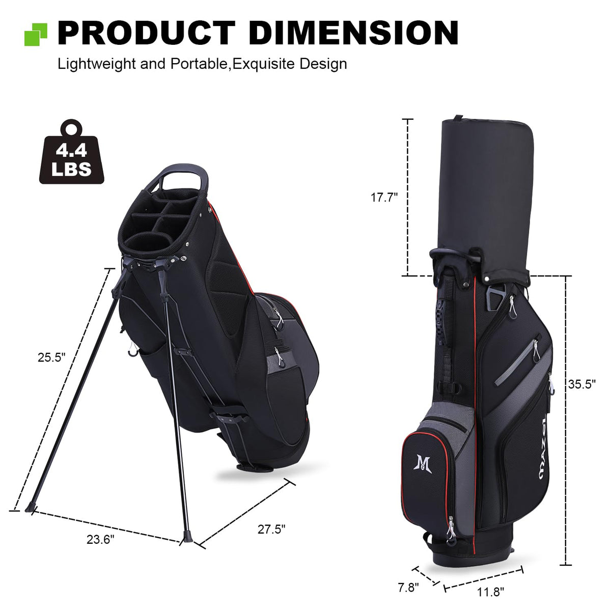 MAZEL stable stand non-slip base keeps bag steady on terrain.