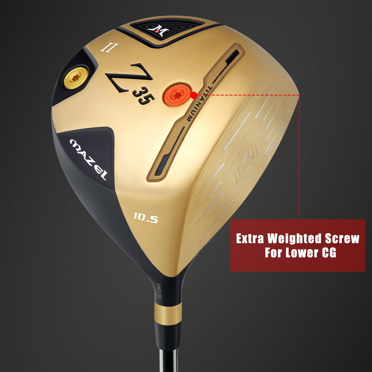 MAZEL 460cc deep face expands the sweet spot for forgiveness