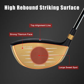 MAZEL driver head lightweight design enhances swing speed