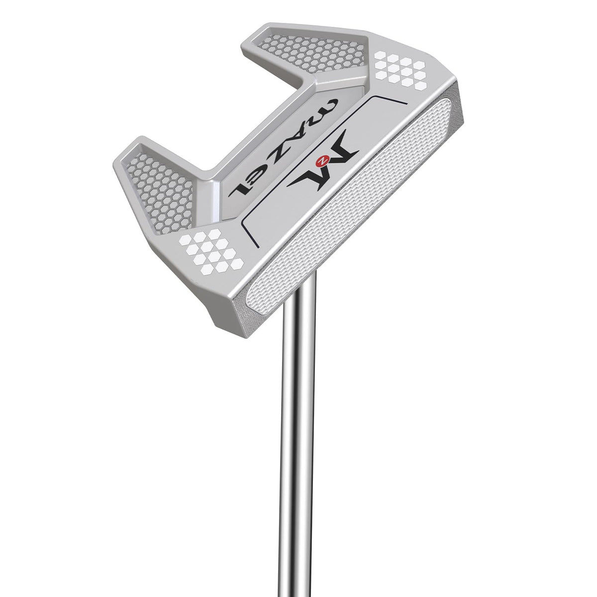 MAZEL Tour GS putter with silver head, 35 inch length for stable strokes.