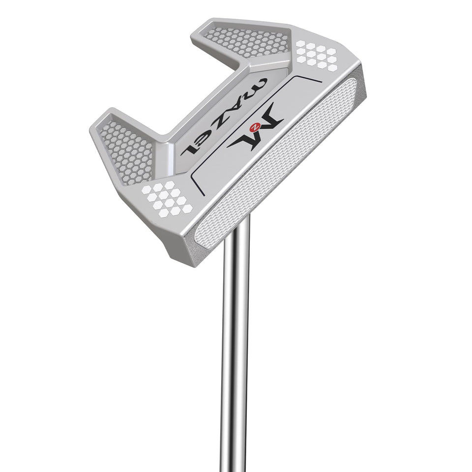 MAZEL Tour GS putter with silver head, 35 inch length for stable strokes.