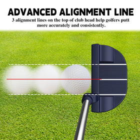 MAZEL Tour GS putter alignment lines aid precise setup