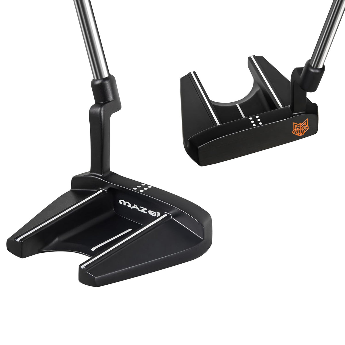 MAZEL Tour GS putter face with CNC milled precision for stable, accurate rolls.