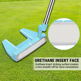 MAZEL Tour GS putter grip close-up highlights comfortable, non-slip feel.