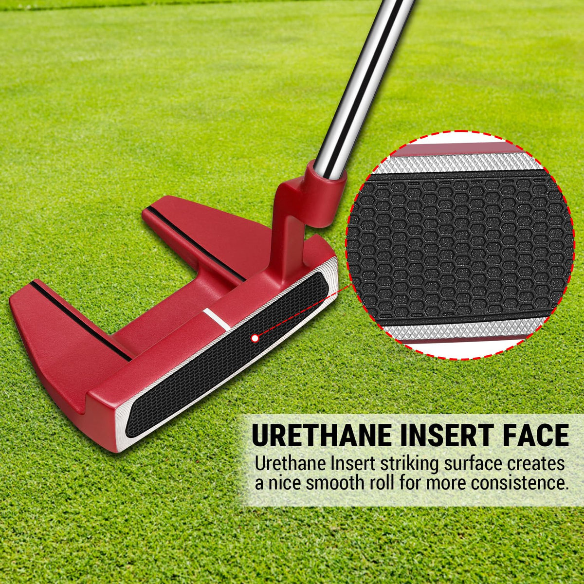 MAZEL Tour GS high MOI design aids consistency toward the hole.