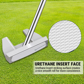 MAZEL Tour GS putter illustrating low center of gravity for a smooth stroke.