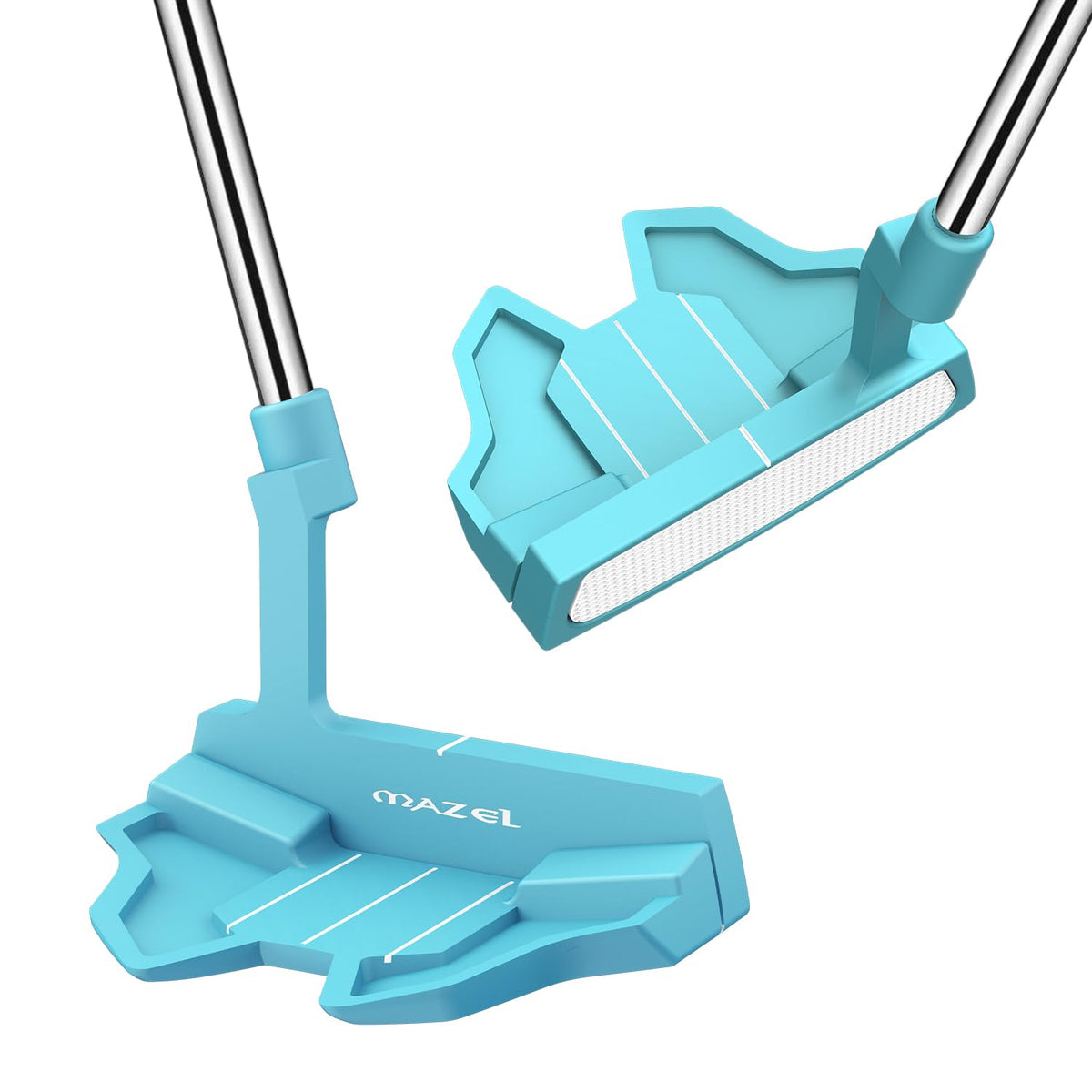 MAZEL Tour GS putter with right-handed bat cover protects the 34-inch club.