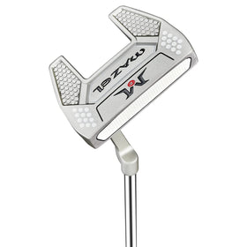 MAZEL Tour GS putter in silver finish, side view highlighting stable contact