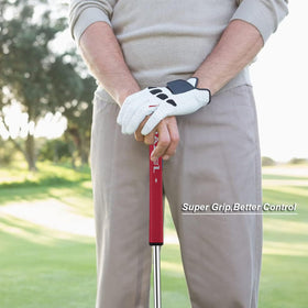 MAZEL Tour GS putter with headcover demonstrates built in protection for travel