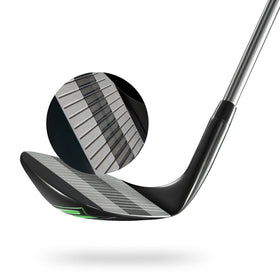 MAZEL wedge sand-escape wide sole prevents digging during bunker shots.