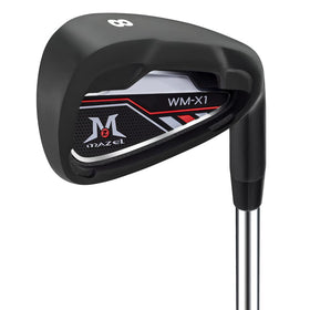 MAZEL WM-X1/2 irons face view highlighting forgiveness and distance potential.