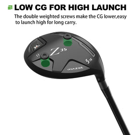 MAZEL Z35 3 Wood sole highlights forgiveness and high-launch design