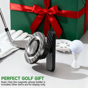 MBYLOEBA magnetic golf cart phone holder installed without tools on a cart